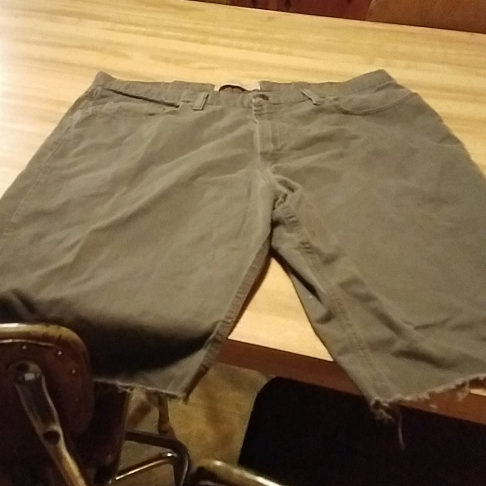Cut off wrangler pants...